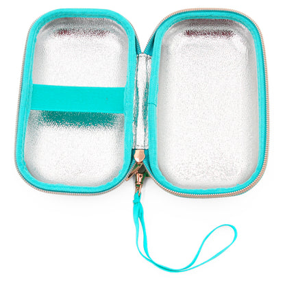 Insulated Travel Bag Case for Children and Adults Compatible with Inhalers, Epipens and Other Medical Devices- Includes Case Only with Mylar Lining