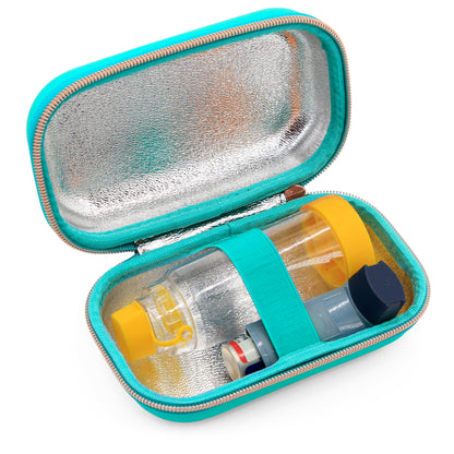 Insulated Travel Bag Case for Children and Adults Compatible with Inhalers, Epipens and Other Medical Devices- Includes Case Only with Mylar Lining