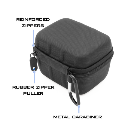 4.75" Hard Shell EVA Travel Case with Wrist Strap - Fits Accessories up to 3.75" x 2.75" x 2.5"